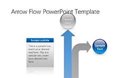 创意箭头流程图说明PPT模板素材