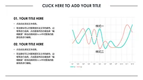 缤纷糖果色折线图数据图表