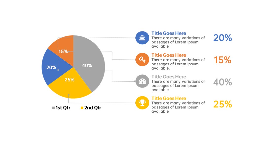 数据统计整理饼状图PPT模板