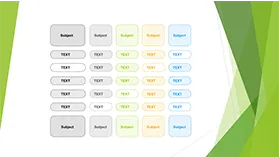 清新简洁表格图表PPT模板