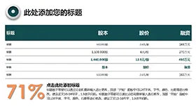 商务实用PPT表格模板