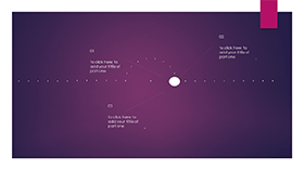 紫色扁平化雷达图PPT图表