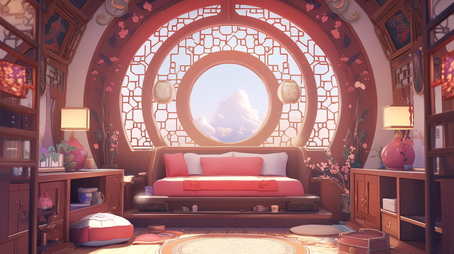 AI生成仙侠古风背景图片免费下载