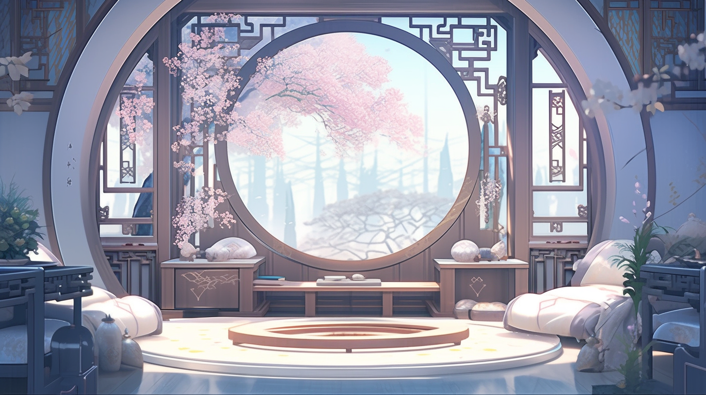 AI生成仙侠古风背景图片免费下载