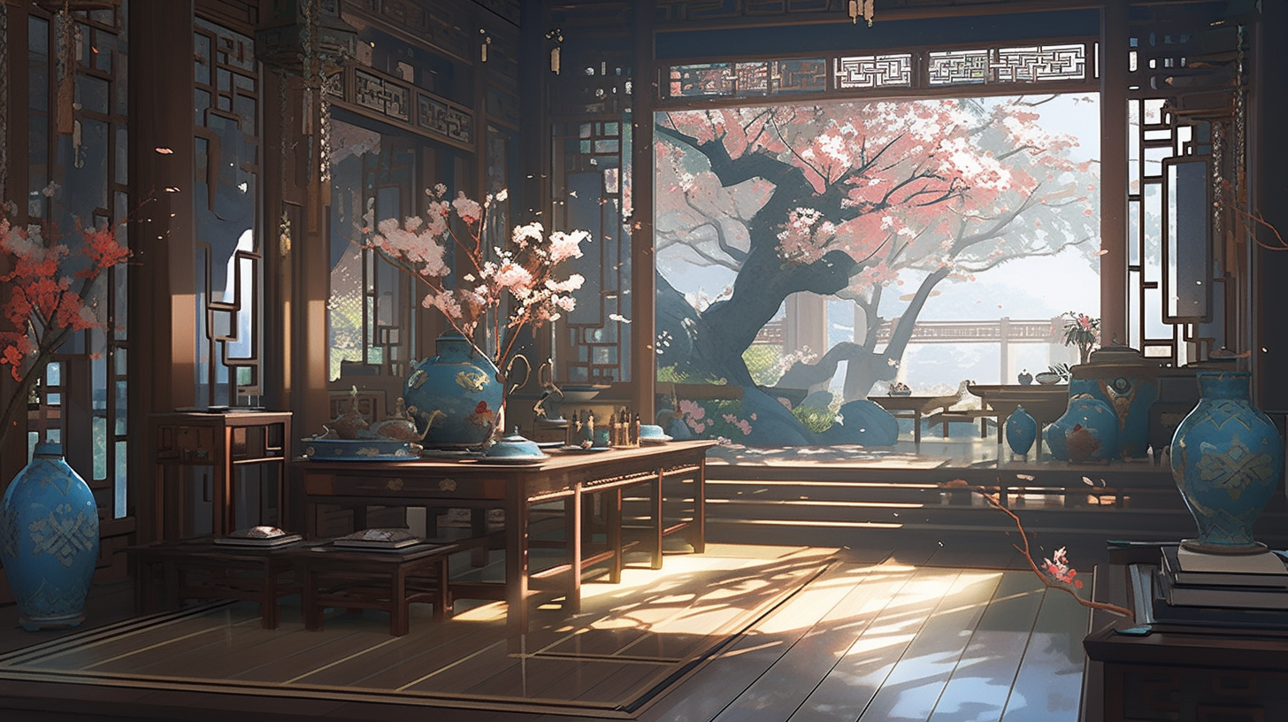 3d仙侠古风背景图片免费下载